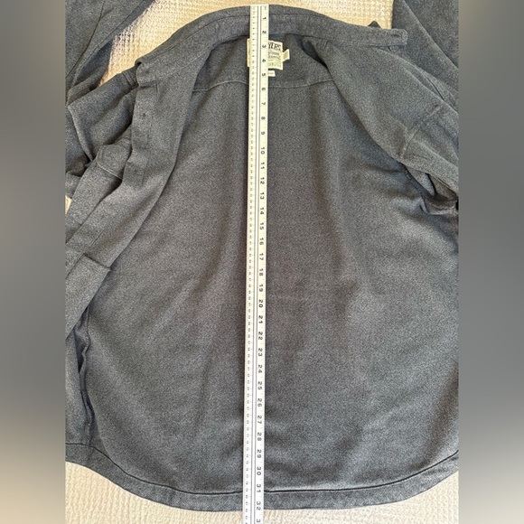 Grayers Men’s XL Gray Cotton Twill Shirt Jacket Shacket Overshirt Flannel Style - Picture 8 of 9